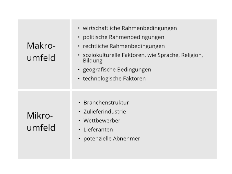 Mikro Makro Umfeld