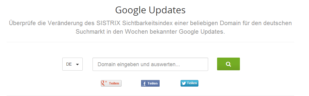 Quelle: SISTRIX Google Updates