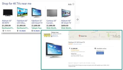 Abb. 8: Local Inventory Ads für Bing Shopping Kampagnen, Bildquelle: www. advertise.bingads.microsoft.com