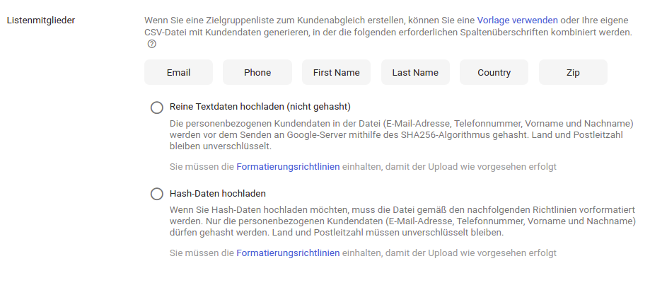 Abb. 3: Customer Match in AdWords, Bildquelle: adseed.de