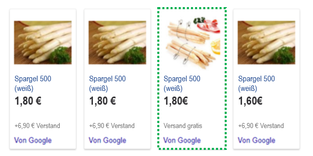 Abb. 1: Anzeige bei Google Shopping