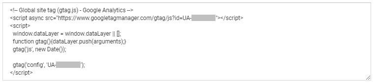 Abb. 2: Allgemeiner Website-Tag für Google Analytics, Quelle: Google Ads-Konto